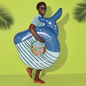 Whale Tube Water Floats and Inflatables - SunSquad: Novelty PVC Pool Toy